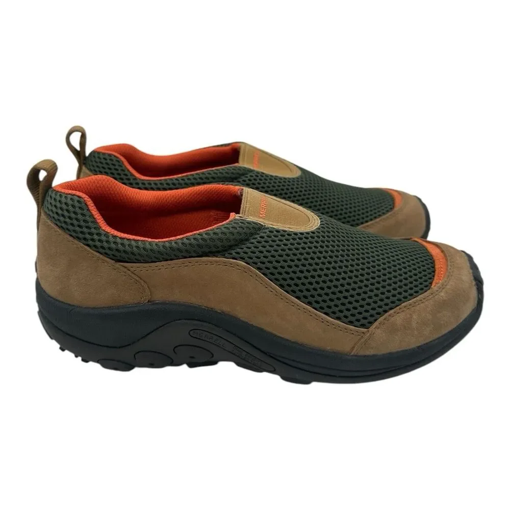 Merrell Jungle Moc Breeze SE Shoes Men 9.5 M Veridian Green Brown Slip On Hiking